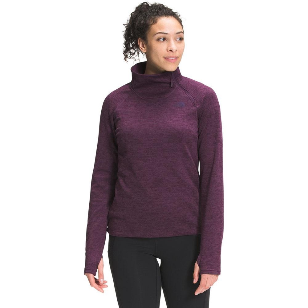 THE NORTH FACE CANYONLANDS 1/4 ZIP FLEECE TOP WOMEN'S M heathered purple